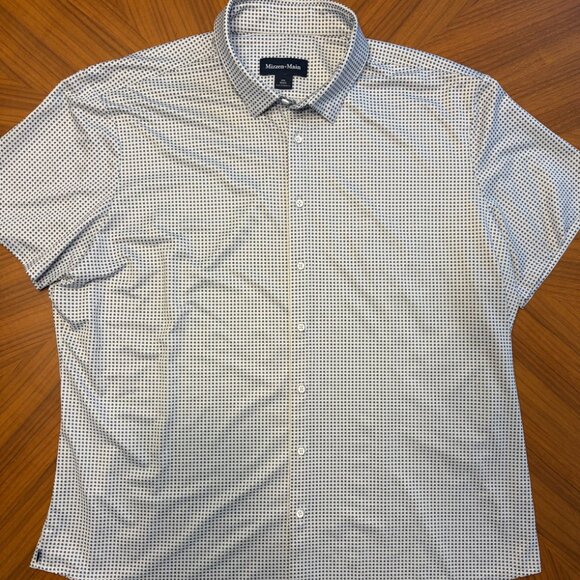 Mizzen+Main - Halyard Short Sleeve Button Down - Navy Geo Print - Picture 4 of 4